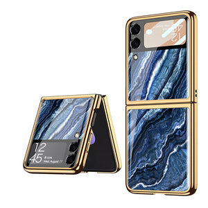 India Gadgets - Premium Samsung Galaxy Z Flip3 Marble Pattern Protective Case: Slim Fit: 13 Colors