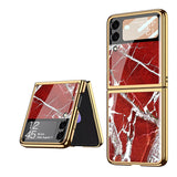 India Gadgets - Premium Samsung Galaxy Z Flip3 Marble Pattern Protective Case: Slim Fit: 13 Colors