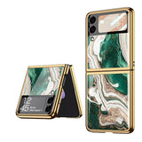 India Gadgets - Premium Samsung Galaxy Z Flip3 Marble Pattern Protective Case: Slim Fit: 13 Colors