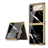 India Gadgets - Premium Samsung Galaxy Z Flip3 Marble Pattern Protective Case: Slim Fit: 13 Colors