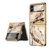 India Gadgets - Premium Samsung Galaxy Z Flip3 Marble Pattern Protective Case: Slim Fit: 13 Colors