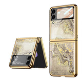 India Gadgets - Premium Samsung Galaxy Z Flip3 Marble Pattern Protective Case: Slim Fit: 13 Colors