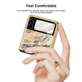 India Gadgets - Premium Samsung Galaxy Z Flip3 Marble Pattern Protective Case: Slim Fit: 13 Colors