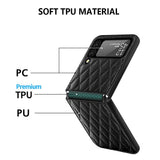 India Gadgets - Premium Samsung Galaxy Z Flip3 Diamond Lattice Protective Case: Slim Fit