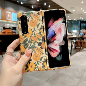 India Gadgets - Premium Samsung Galaxy Z Fold4 Floral Design Cover Protective Phone Case: Slim Fit