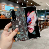 India Gadgets - Premium Samsung Galaxy Z Fold4 Floral Design Cover Protective Phone Case: Slim Fit