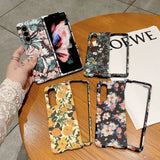 India Gadgets - Premium Samsung Galaxy Z Fold4 Floral Design Cover Protective Phone Case: Slim Fit