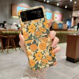 India Gadgets - Premium Samsung Galaxy Z Flip4 Floral Design Cover Protective Phone Case: Slim Fit