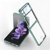 India Gadgets - Premium Samsung Galaxy Z Flip4 Electroplated Transparent Phone Case: : Slim Fit