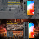 India Gadgets - Ulefone Armor 12 5G Rugged Android 11 Mobile Phone: 8Gb + 128Gb: 48MP Quad Camera: 6.52" HD+ Display: Extra Loud Dual Super-Linear Speakers: Waterproof IP68 & IP69K Rugged Smartphone - India Gadgetz