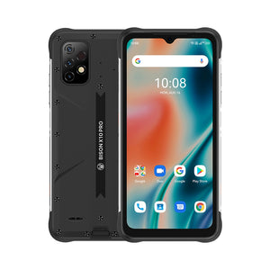 India Gadgets - Umidigi Bison X10 Pro Android 11 Mobile Phone with Built-in Digital Infrared Thermometer: 6.53" HD+ Display: 4Gb + 128Gb: 20MP Triple Rear Camera: Large 6150mAh Battery: Waterproof IP68 & IP69 Smartphone - India Gadgetz