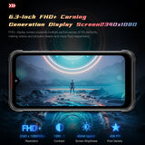 India Gadgets - Hotwav Cyber 7 5G Rugged Mobile Phone: 8Gb + 128Gb: 48MP + 20MP Night Vision Camera: 6.3" FHD+ IPS Display: Large 8280mAh Battery: Waterproof IP68 Smartphone - India Gadgetz