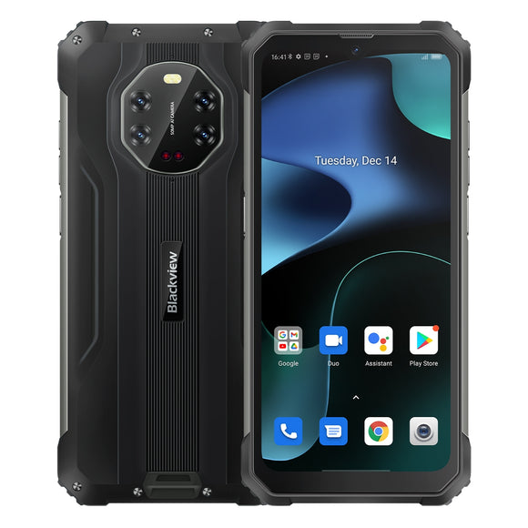 India Gadgets - Blackview BV8800 Rugged Mobile Phone: 8Gb + 128Gb: 50MP + 20MP Night Vision Camera: 6.58