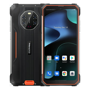 India Gadgets - Blackview BV8800 Rugged Mobile Phone: 8Gb + 128Gb: 50MP + 20MP Night Vision Camera: 6.58" FHD+ IPS Display: Large 8380mAh Battery With OTG Reverse Charging: Waterproof IP68 Smartphone - India Gadgetz