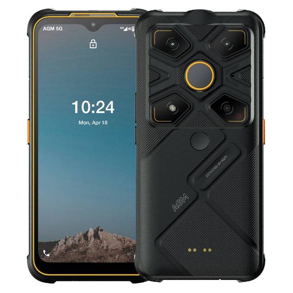 India Gadgets - AGM Glory G1S 5G Rugged Android Mobile Phone: 8Gb + 128Gb: 48MP + 20MP Night Vision Camera + Thermal Camera: 6.53