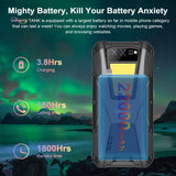 India Gadgets - Unihertz Tank Rugged Android 12 Mobile Phone: 8Gb + 256Gb: 108MP + 20MP Night Vison Camera: 6.81" FHD+ Display: Massive 22000mAh Battery with 66W Super Fast Charging + OTG Reverse Charging