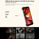 India Gadgets - Doogee S99 Rugged Android 12 Mobile Phone: 8Gb + 128Gb: 108MP + 64MP Night Vision Camera: 6.3" FHD+ Display: Large 6000mAh Battery With 33W Fast Charging Support: Waterproof Smartphone