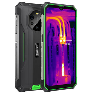 India Gadgets - Blackview BL8800 Pro 5G Rugged Android 11 Mobile Phone: 8Gb + 128Gb: 50MP + FLIR Lepton Thermal Camera: 6.58" FHD+ Display: 8380mAh Battery with OTG Powerbank Function: Waterproof Smartphone