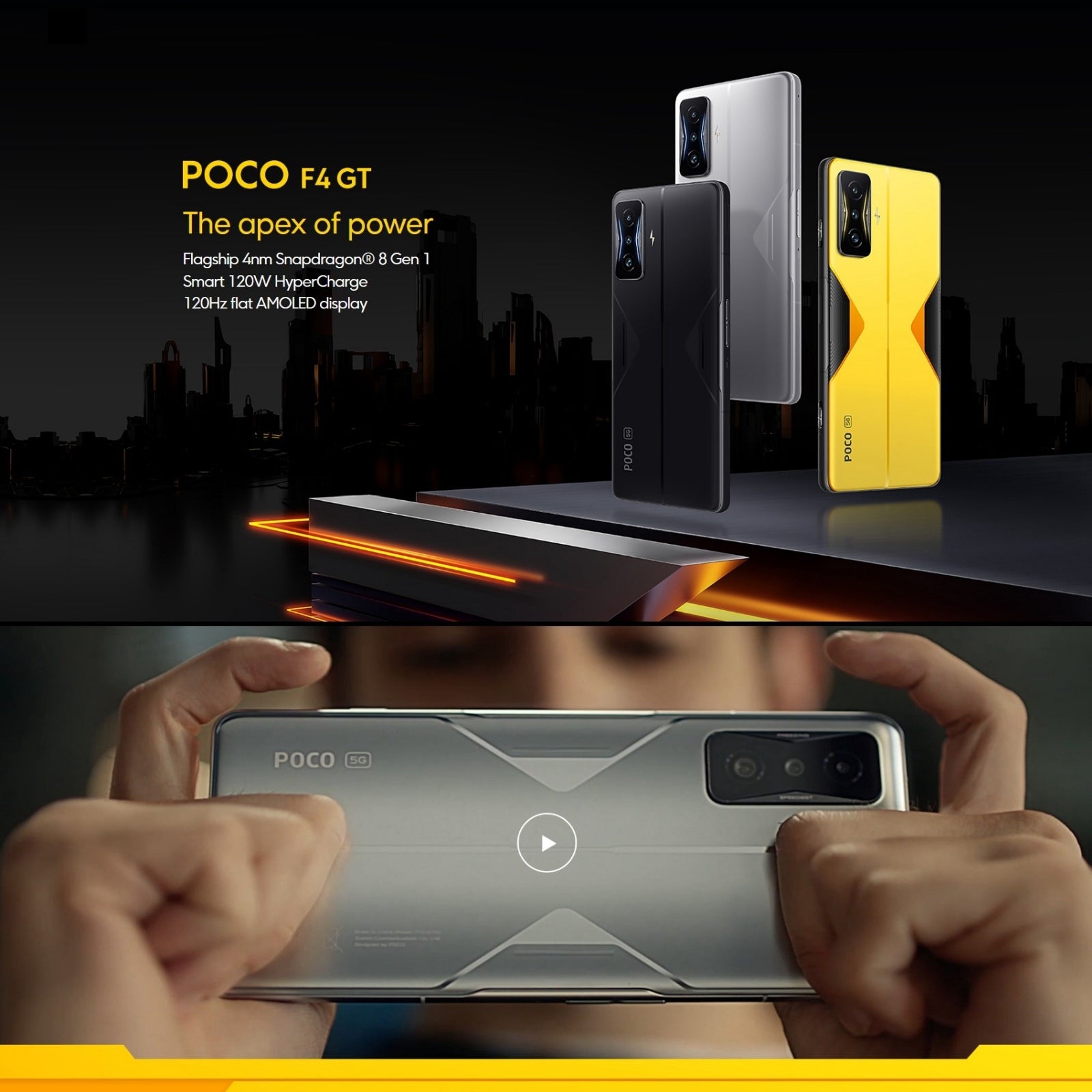 India Gadgets - Xiaomi POCO F4 GT 5G Android Mobile Phone: 12Gb +