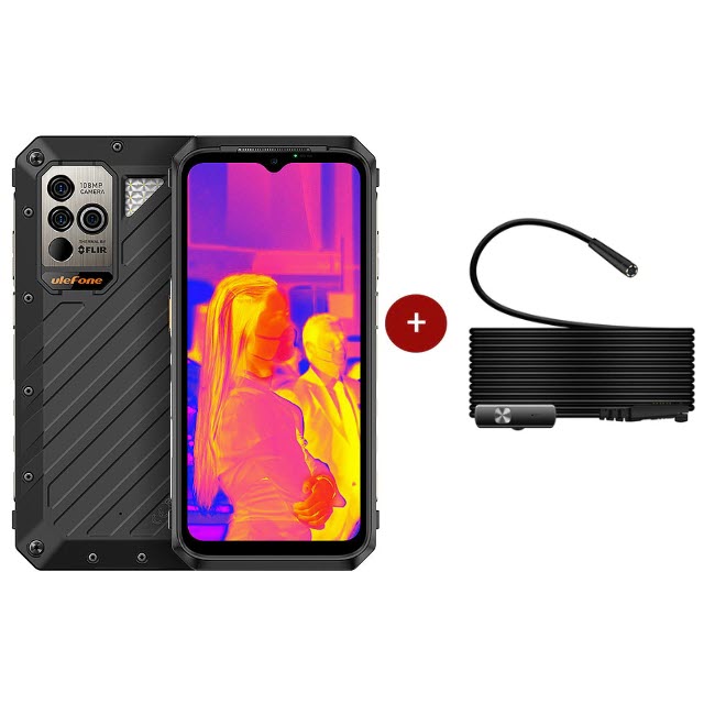 India Gadgets Ulefone Power Armor 18T 5G Rugged Android 12 Mobile Phone:  12Gb 256Gb: 108MP Thermal Camera: