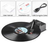 Mini USB Vinyl Turntable - Audio Player: Convert LP To MP3: 33 + 45 RPM, RCA Output - India Gadgetz